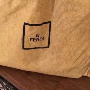 Authentic Fendi tote comes with dust bag